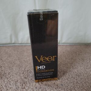 Veer Cosmetics Liquid HD Studio Foundation 0.68 fl oz Nutmeg Full Coverage